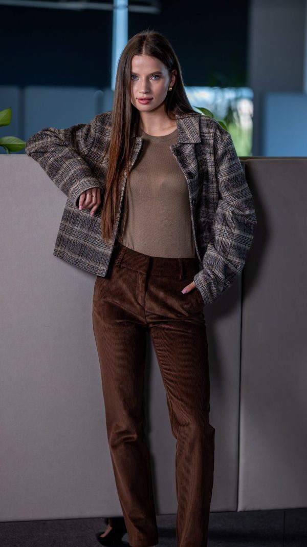 Куртка-сорочка у клітинку