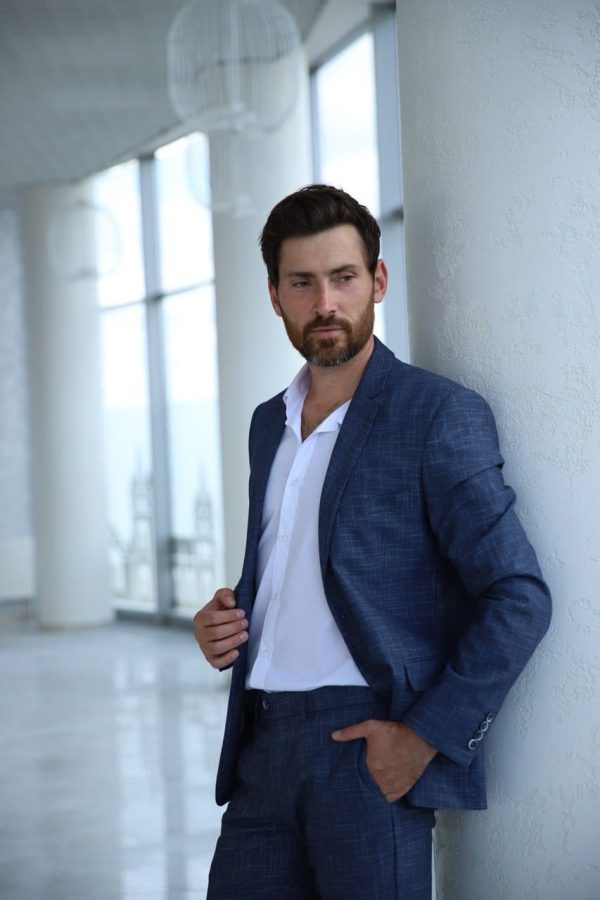 Костюм синій