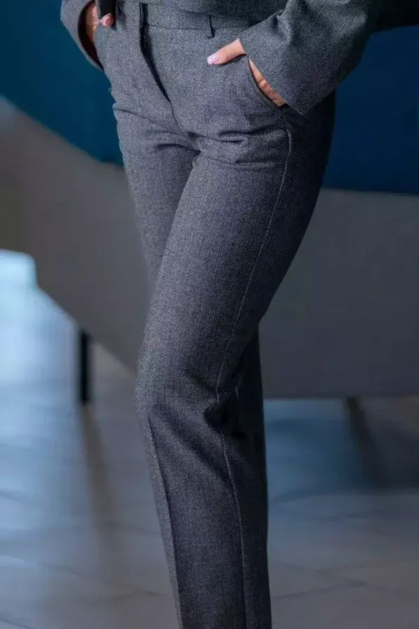 Штани жіночі сірі однотонні