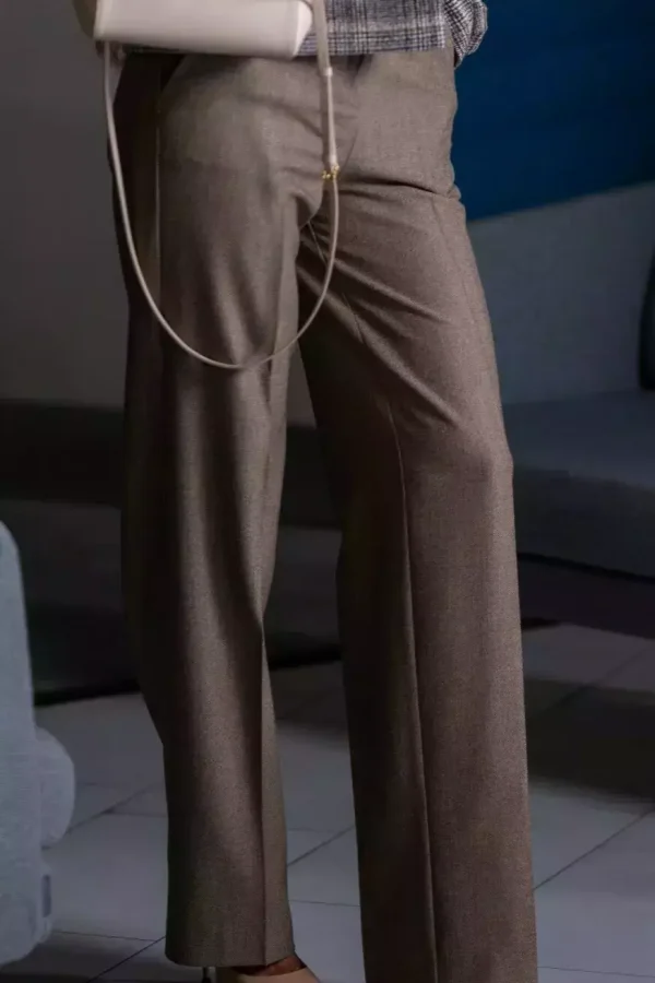 Штани жіночі коричневі однотонні