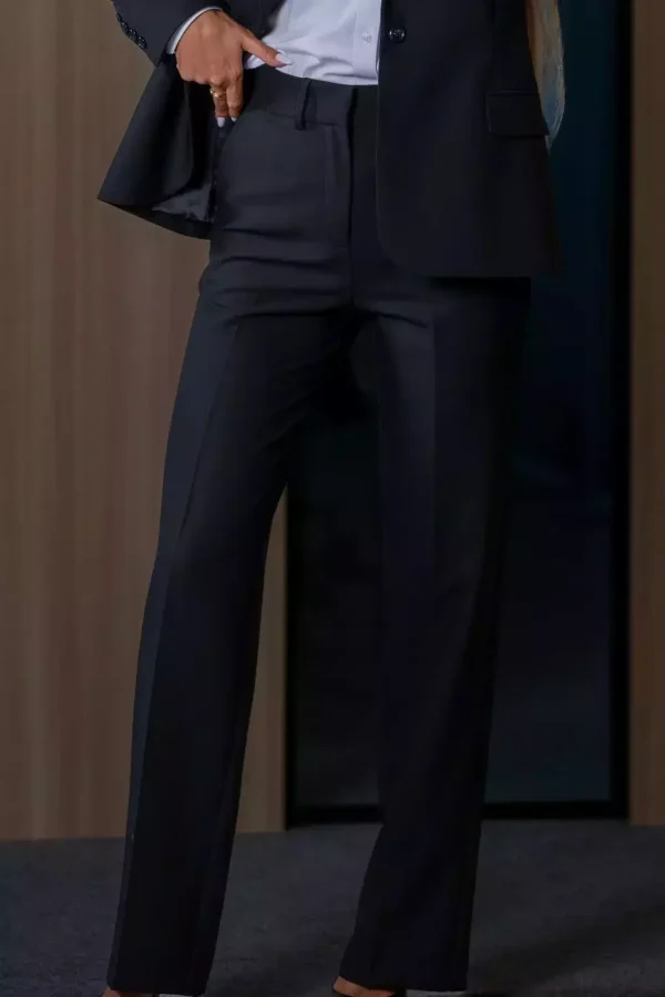 Штани жіночі чорні однотонні