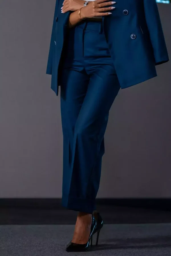 Штани жіночі сині однотонні