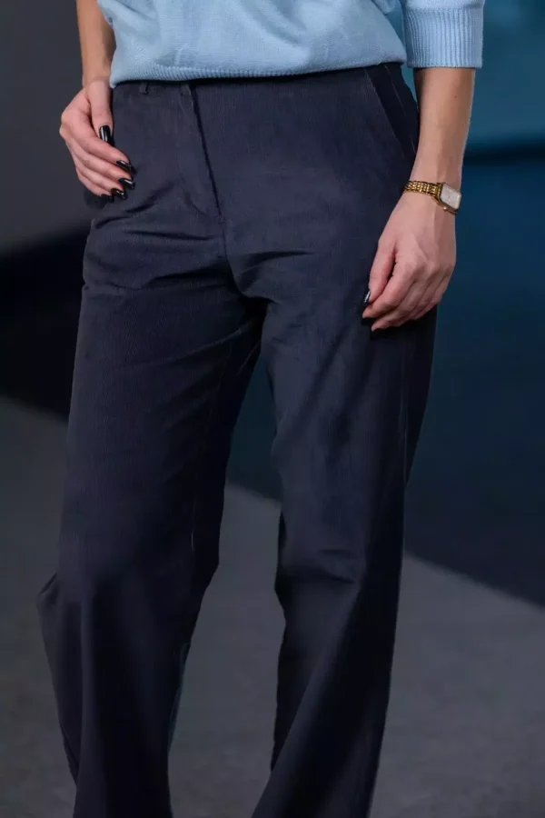 Штани жіночі сірі однотонні