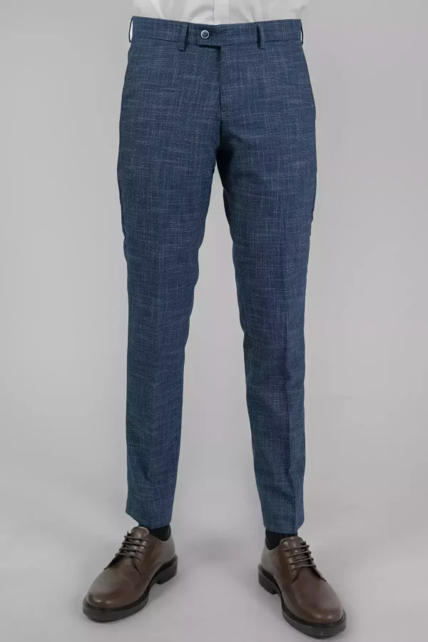 Штани чоловічі сині однотонні