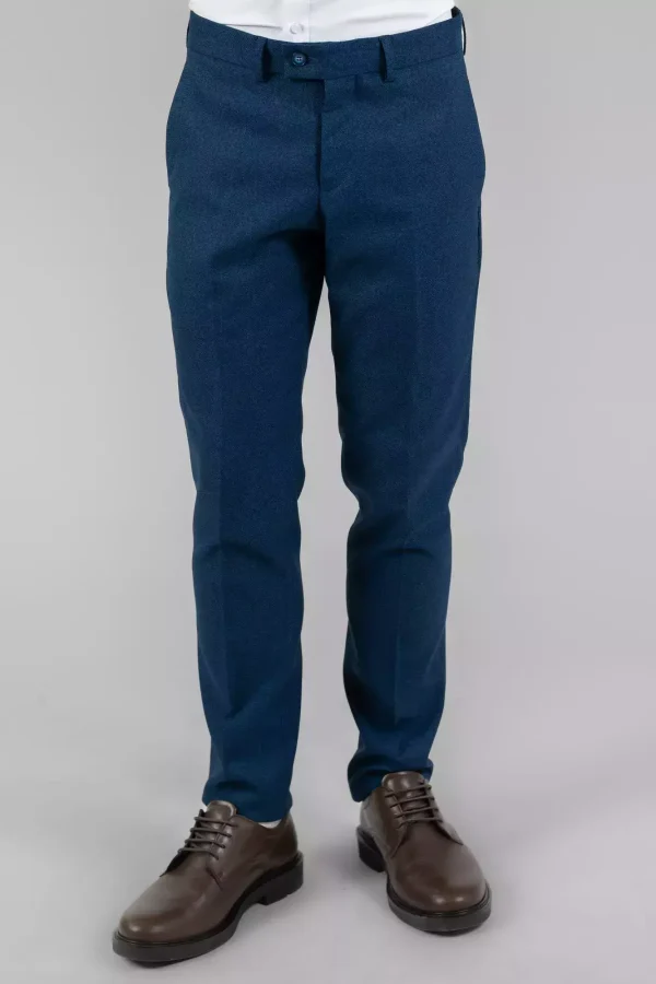 Штани чоловічі сині однотонні
