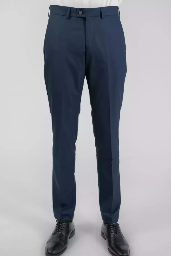 Штани чоловічі сині в клітинку