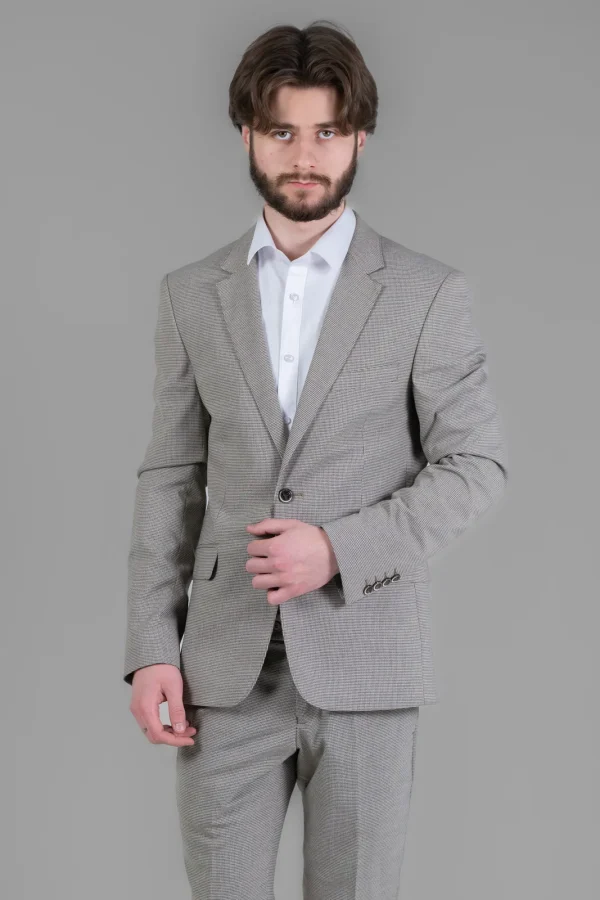 Костюм чоловічий бежевий класичний