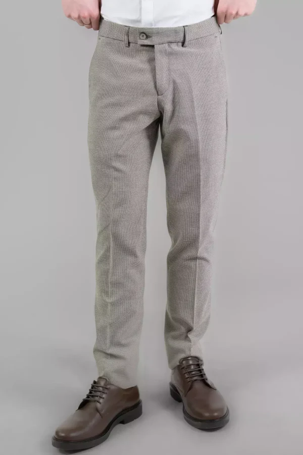 Штани чоловічі бежеві однотонні