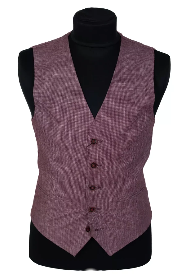 Жилетка чоловіча бордова