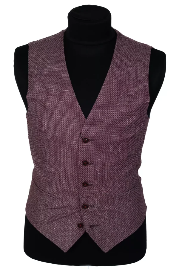 Жилетка чоловіча бордова