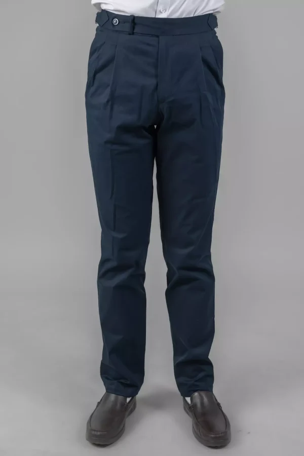 Штани чоловічі темно-сині однотонні