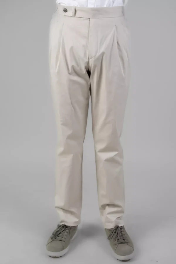 Штани чоловічі світло-бежеві однотонні