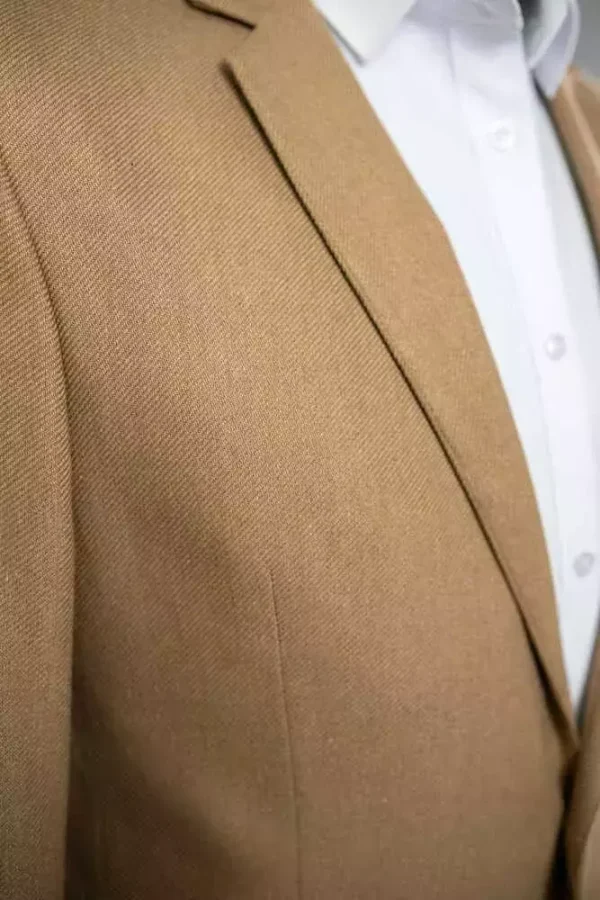 Піджак чоловічий бежевий однотонний