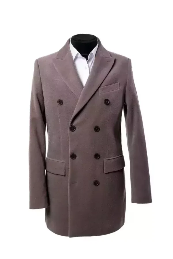 Пальто чоловіче фіолетове