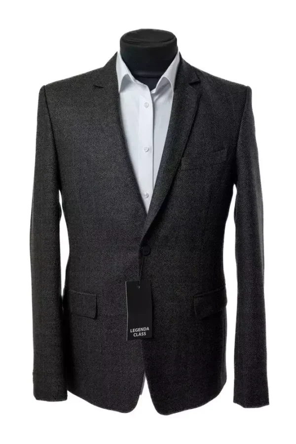 Піджак чоловічий чорний в клітинку