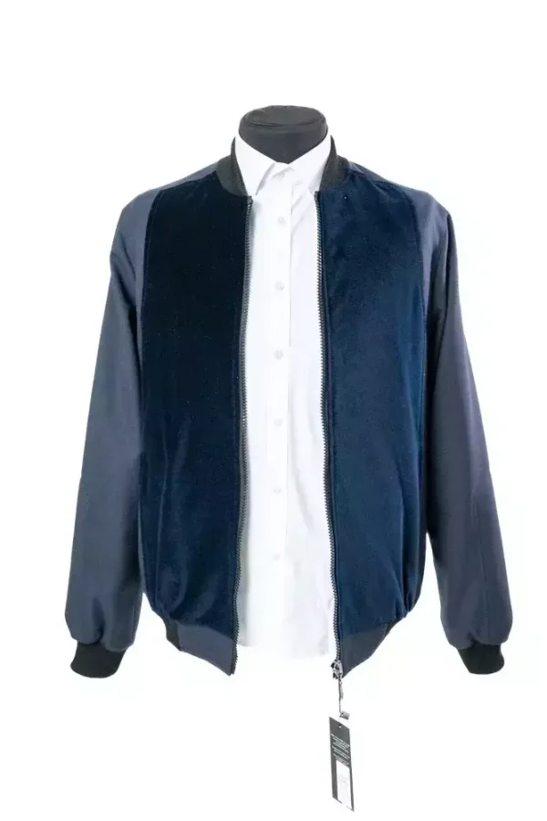 Куртка чоловіча синя однотонна