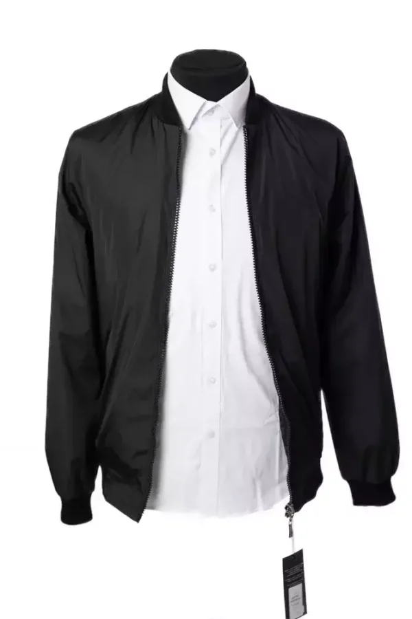 Куртка чоловіча чорна однотонна