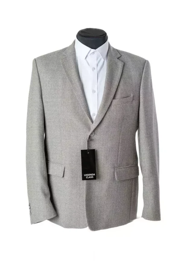 Піджак чоловічий сірий однотонний