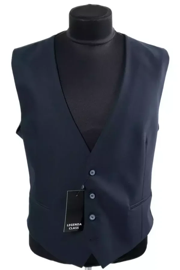 Жилетка чоловіча синя однотонна