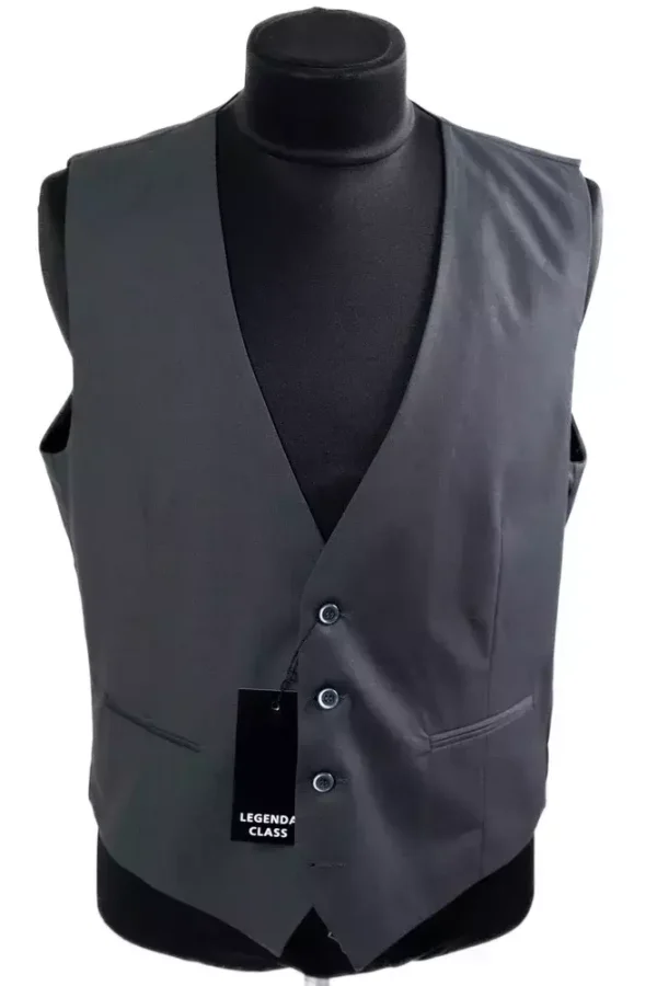 Жилетка чоловіча сіра однотонна