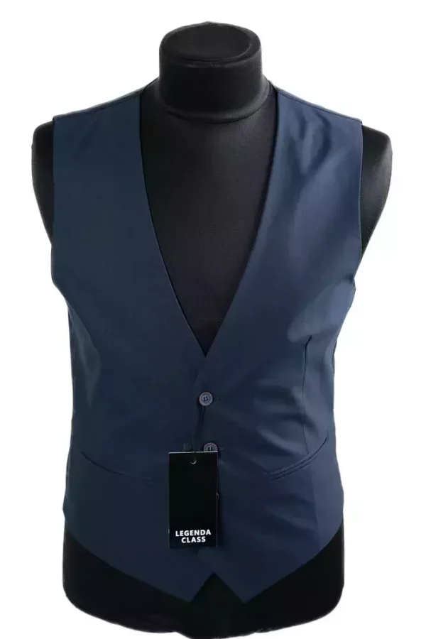 Жилетка чоловіча синя в клітинку