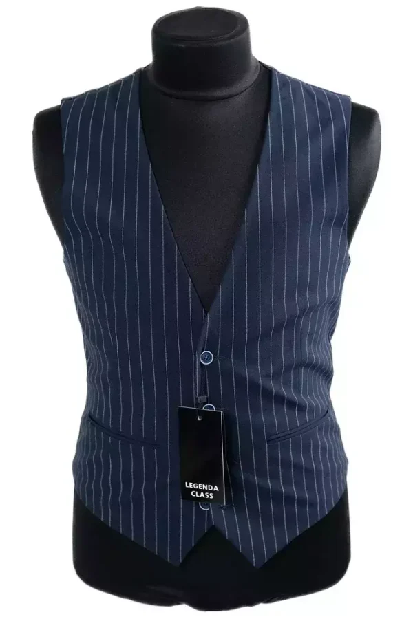 Жилетка чоловіча синя у смужку