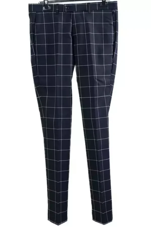 Штани чоловічі сині в клітинку