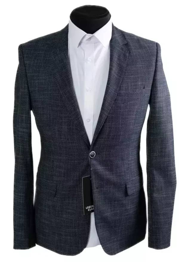 Піджак чоловічий сірий однотонний