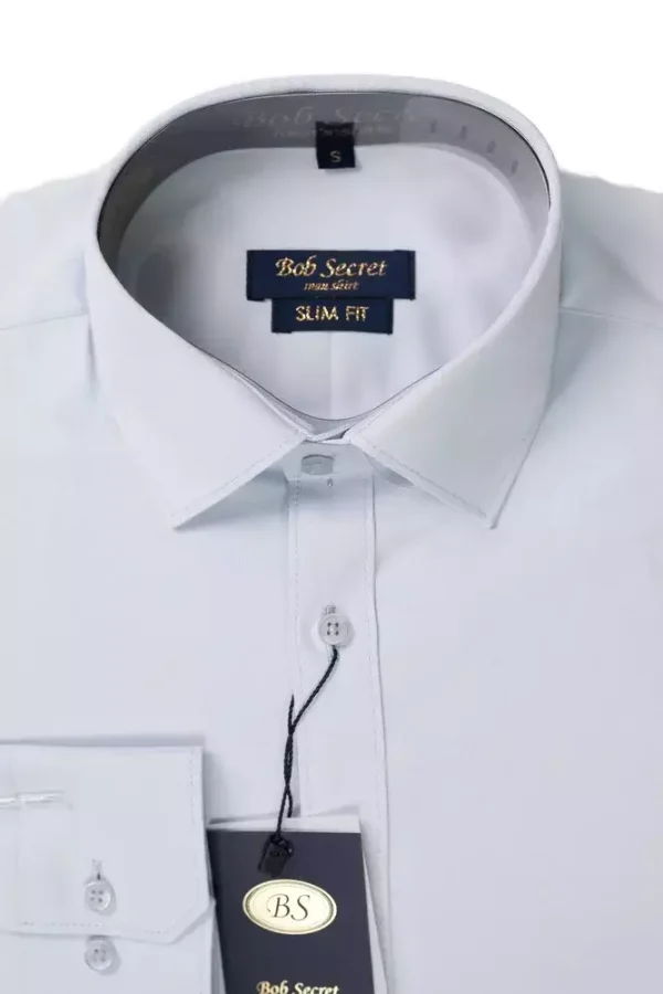 Сорочка чоловіча синя в крапку