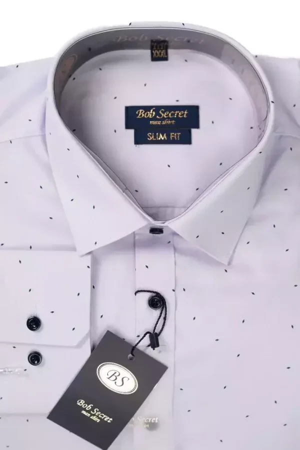 Сорочка чоловіча рожева в крапку