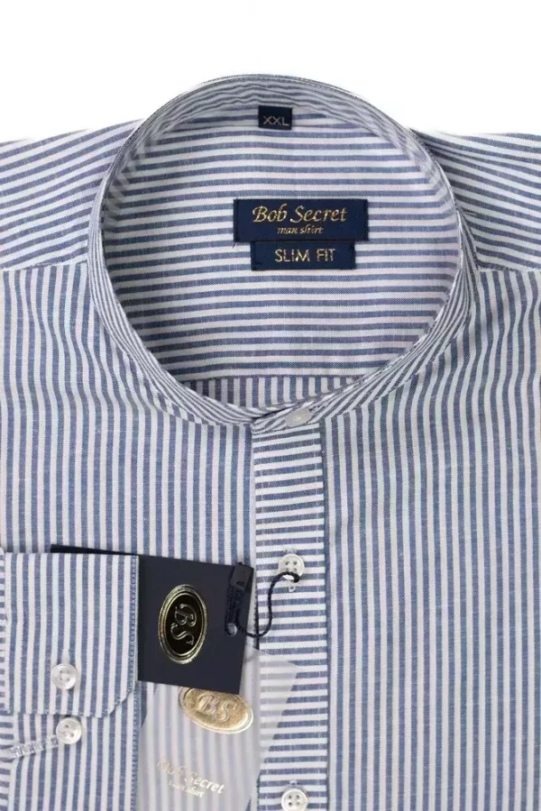 Сорочка чоловіча сіра у смужку