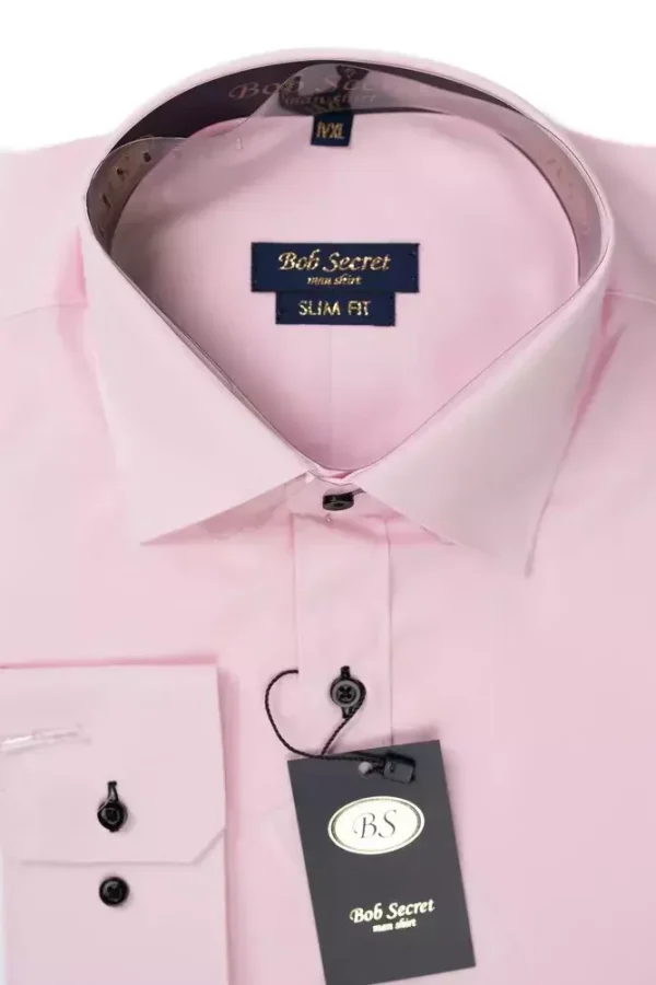 Сорочка жіноча рожева однотонна