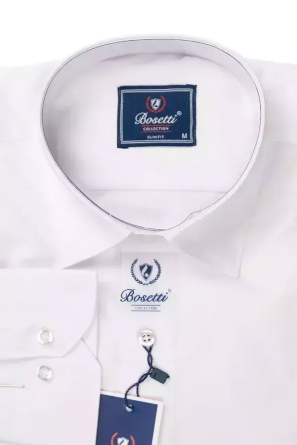 Сорочка чоловіча біла однотонна