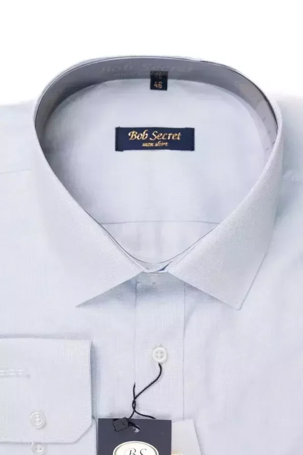 Сорочка чоловіча блакитна однотонна