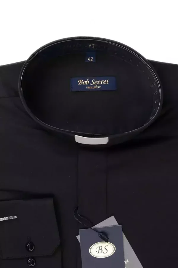 Сорочка чоловіча чорна однотонна