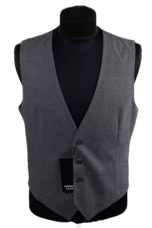 Жилетка чоловіча сіра однотонна
