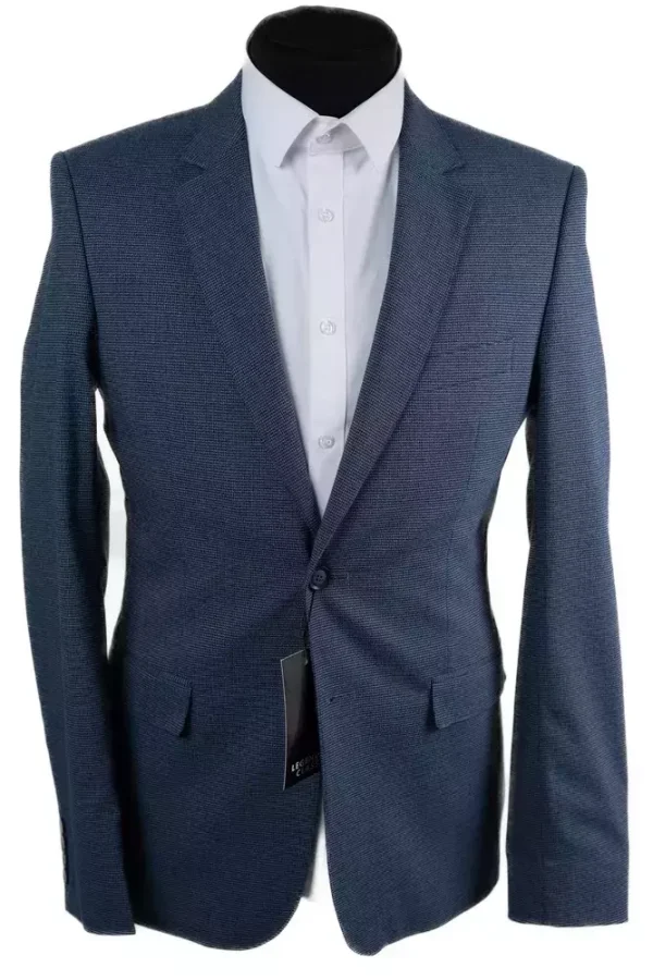 Піджак чоловічий синій однотонний