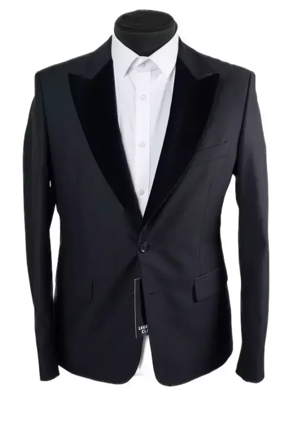 Піджак чоловічий чорний однотонний