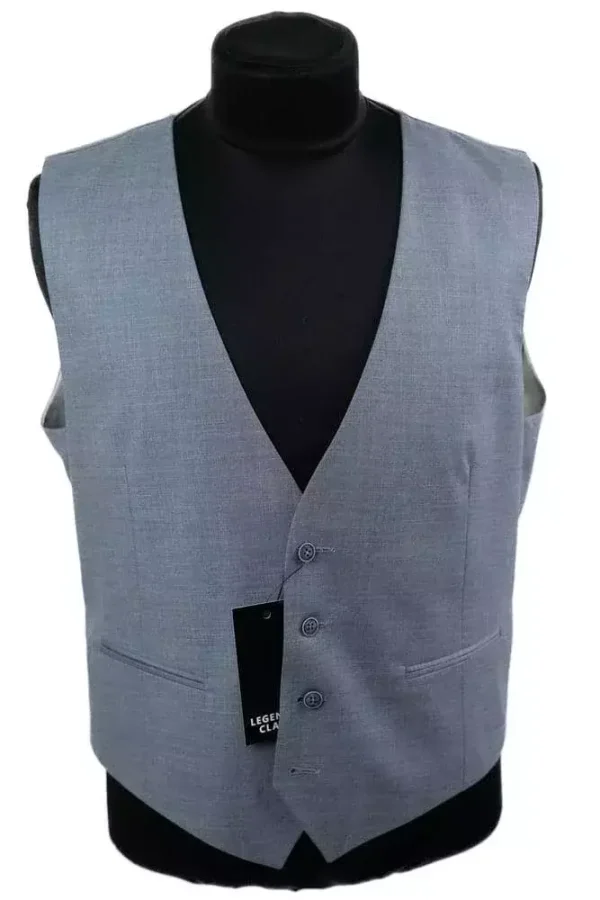 Жилетка чоловіча сіра однотонна