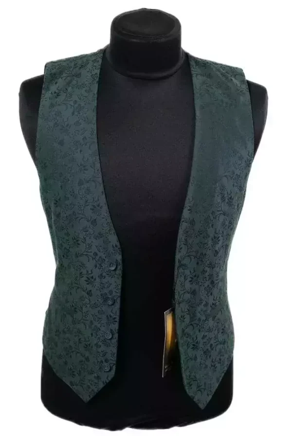 Жилетка чоловіча зелена з абстрактним принтом