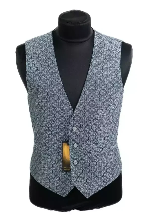 Жилетка чоловіча сіра з орнаментом