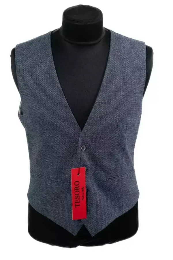 Жилетка чоловіча сіра з візерунком кашка