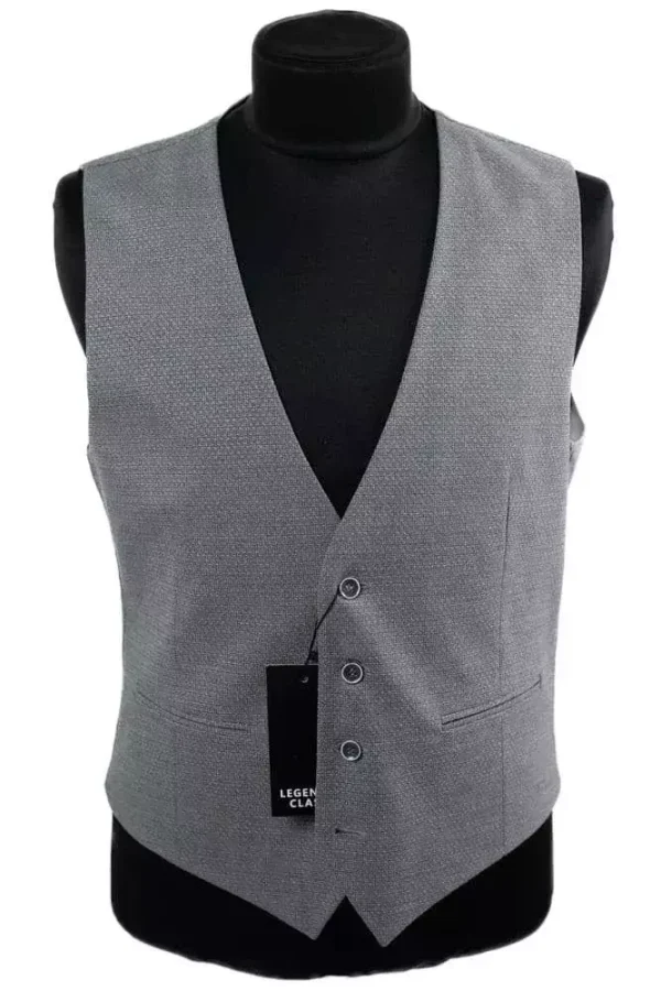 Жилетка чоловіча сіра з візерунком кашка