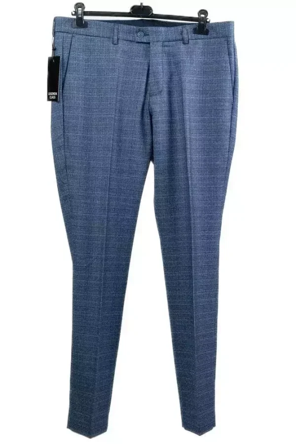 Штани чоловічі сині в клітинку