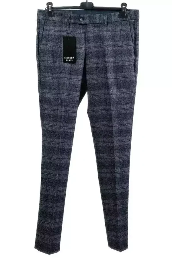 Штани чоловічі сині в клітинку