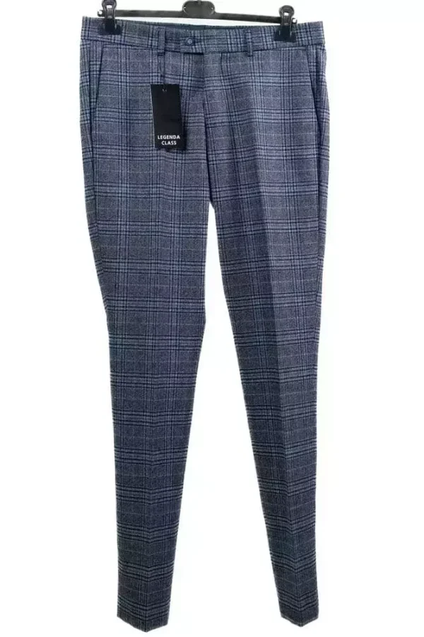 Штани чоловічі сині в клітинку