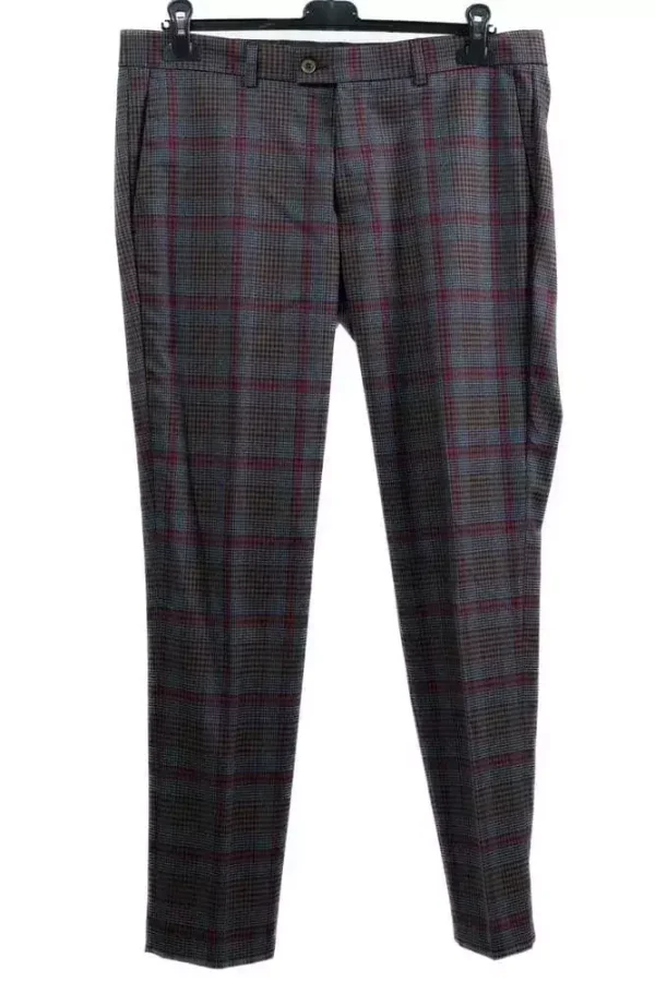 Штани чоловічі сині в клітинку