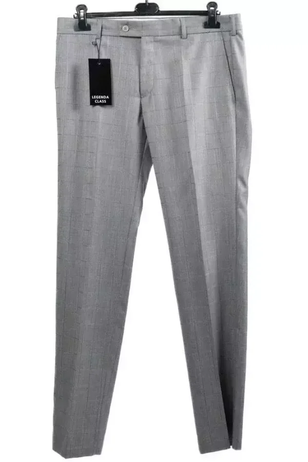 Штани чоловічі сірі в клітинку