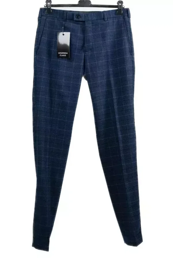 Штани чоловічі сині в клітинку