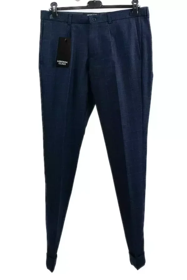 Штани чоловічі сині в клітинку